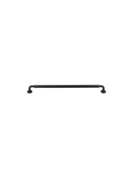 Lily Cabinet Pull - 12 inch Center-to-Center in Flat Black.